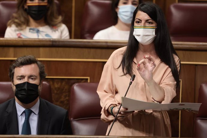 La secretaria general del Grupo Parlamentario Vox en el Congreso, Macarena Olona.