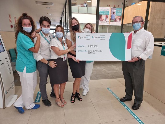 Entrega de la donación Málaga-Marbella que ha realizado Quirónsalud.