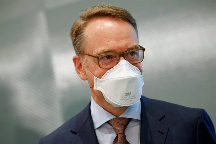 23 June 2021, Berlin: President of the central bank of Germany (Deutsche Bundesbank) Jens Weidmann arrives to attend the weekly cabinet meeting at the Chancellery. Photo: Michele Tantussi/Reuters/Pool/dpa