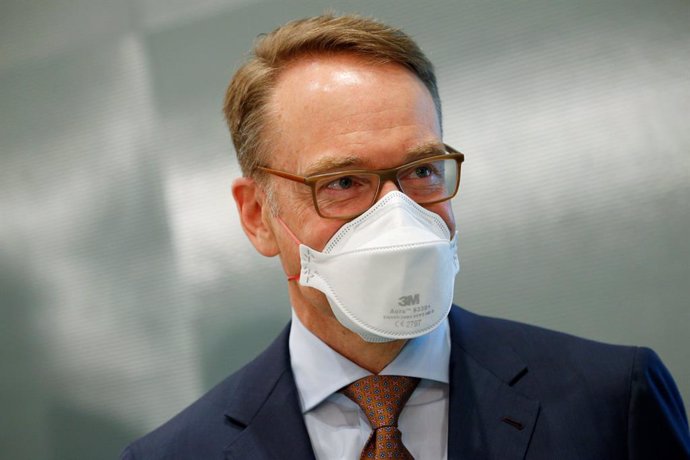 23 June 2021, Berlin: President of the central bank of Germany (Deutsche Bundesbank) Jens Weidmann arrives to attend the weekly cabinet meeting at the Chancellery. Photo: Michele Tantussi/Reuters/Pool/dpa