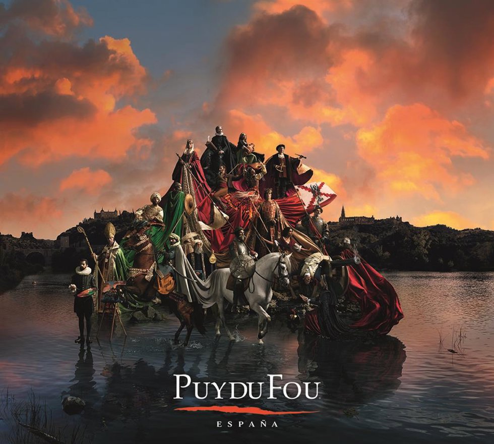 Archivo - Cartel y logotipo de Puy du Fou España