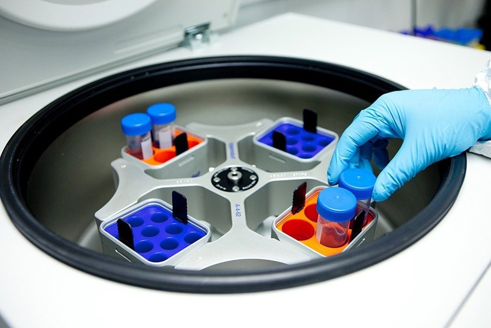Analisis de muestras en un laboratorio.