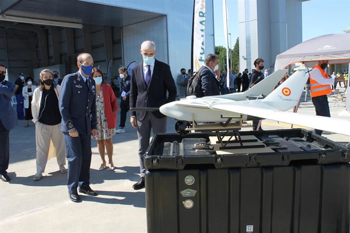 El vicepresidente económico de la Xunta, Francisco Conde, en una visita a Rozas durante la celebración de Unvex