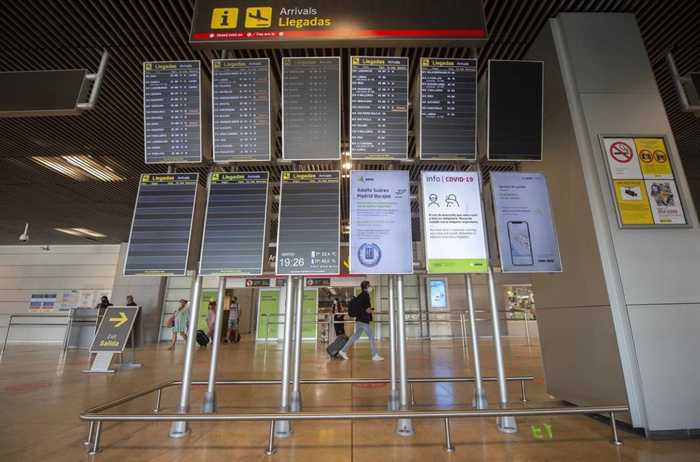 Aeropuerto Adolfo-Suárez Madrid Barajas, a 9 de julio de 2021, en Madrid, (España).