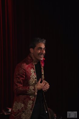 El autor de carnaval Antonio Martínez Ares, durante su encuentro de Carnavalea en Barcelona.