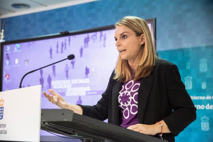 Archivo - La consejera de Derechos Sociales del Gobierno de Canarias, Noemí Santana