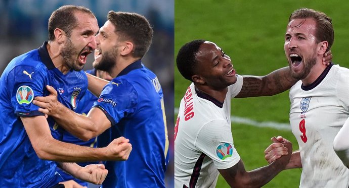 Archivo - Italia e Inglaterra se enfrentarán en la final de la Eurocopa en Wembley