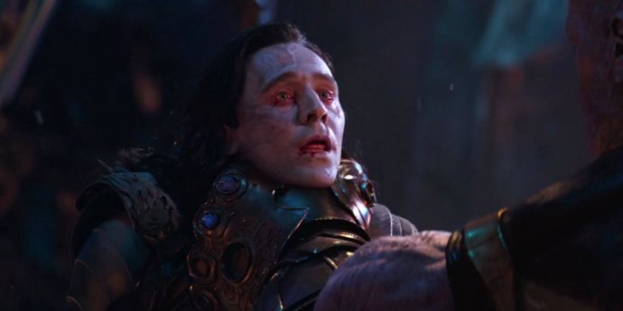 Tom Hiddleston como Loki en Infinity War