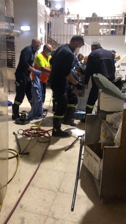 Imagen del  operativo de rescate.