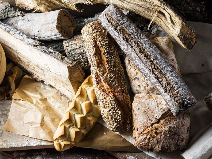 Distintos tipos de panes al estilo europeo de Levadura Madre Natural Bakery