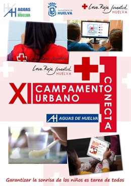 Cartel del XI Campamento Urbano Solidario de Huelva.