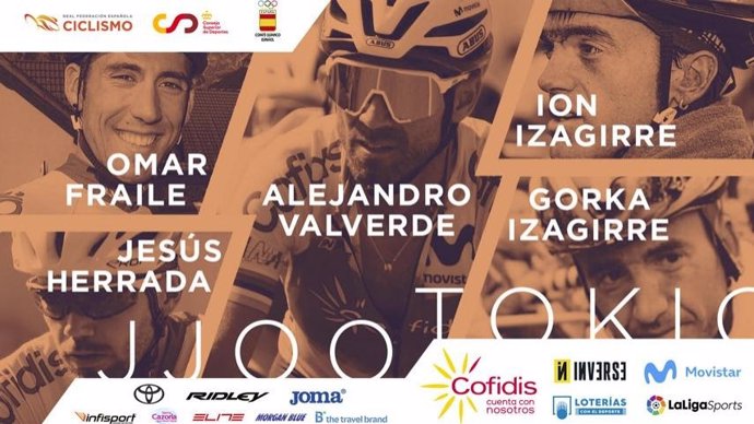 Valverde lidera el equipo olímpico español para los Juegos de Tokyo 2020.