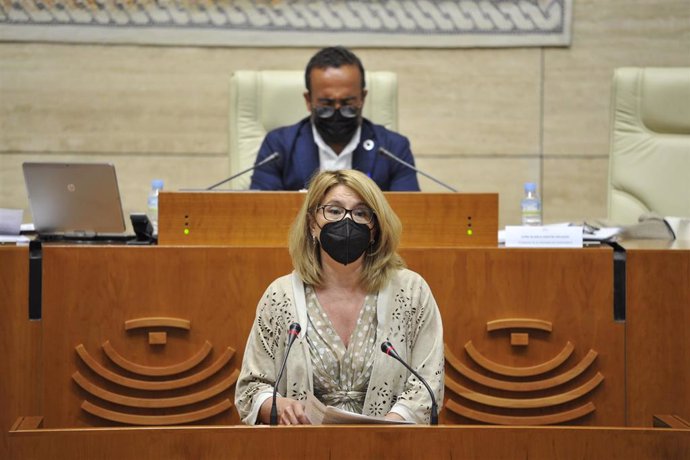 La diputada del PP en la Asamblea de Extremadura Cristina Teniente en una imagen de archivo  