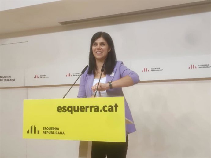 La secretaria general adjunta y portavoz de ERC, Marta Vilalta.