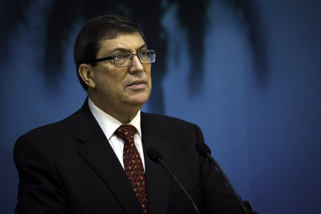Archivo - 22 October 2020, Cuba, Havana: Cuban Foreign Relations Minister Bruno Rodriguez Parrilla speaks during a press conference about US blockade on Cuba. Photo: Irene Perez/TheNEWS2 via ZUMA Wire/dpa