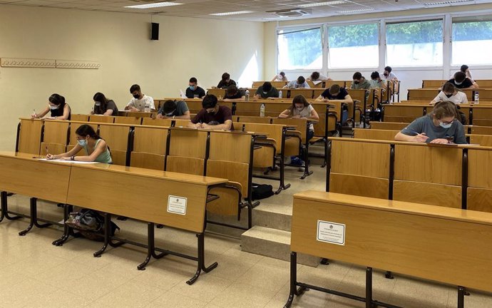 Examen de la PEvAU en la convocatoria ordinaria.