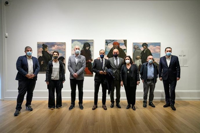 Presentación de la restauración de los lienzos que Zuloaga realizó para el santuario de la Virgen de Arrate