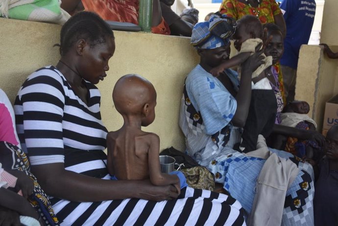 Archivo - Crisis del hambre en Sudán del Sur.