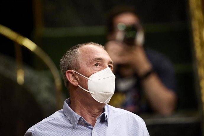 El diputado de Compromís, Joan Baldoví, en una sesión plenaria en el Congreso de los Diputados.