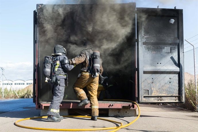 Los bomberos realizarán prácticas en la Casa del Fuego.