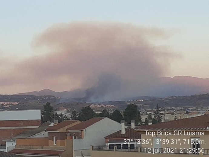 Incendio forestal en Jun (Granada)