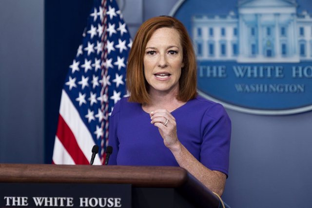 La secretaria de prensa de la Casa Blanca, Jennifer Psaki