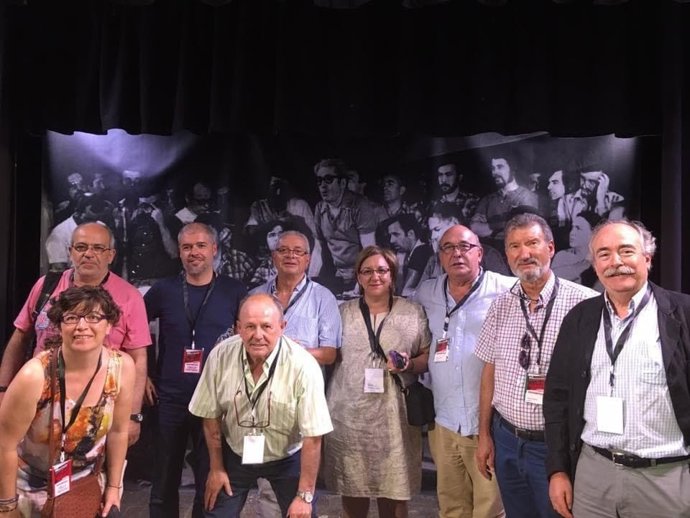 Santiago Bengoa, exsecretario general de CC.OO. Euskadi, en la asamblea de Barcelona