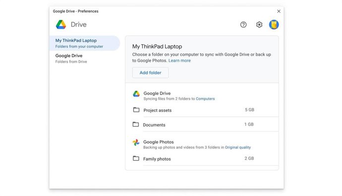 Google Drive para escritorio.