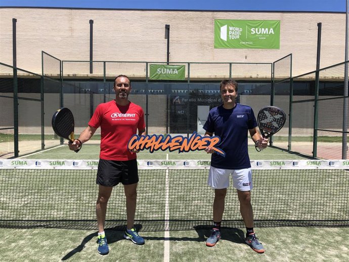 Imagen promocional del acuerdo de Enervit Sport como patrocinador del torneo de pádel WPT Challenger