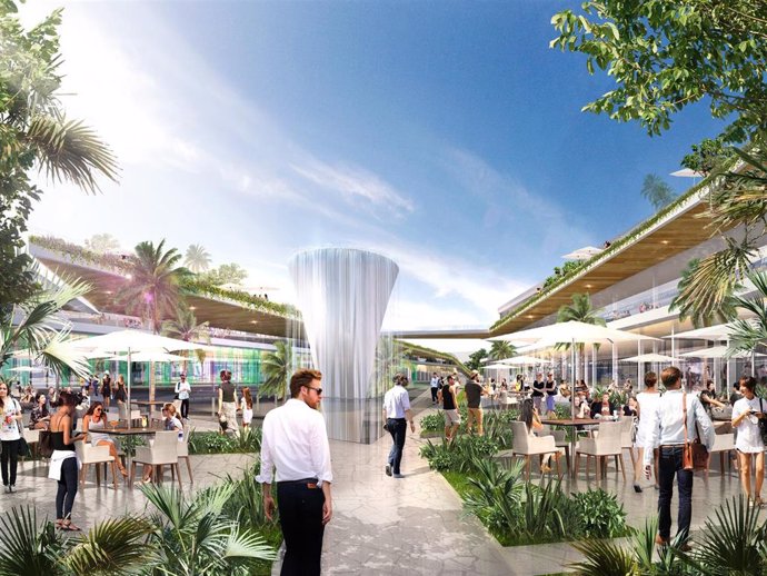 Imagen de cómo será el centro comercial Marbella Plaza que promueven Citygrove y Burlington