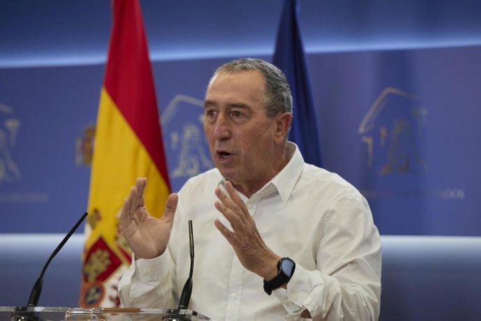 Archivo - El portavoz de Compromís en el Congreso, Joan Baldoví.