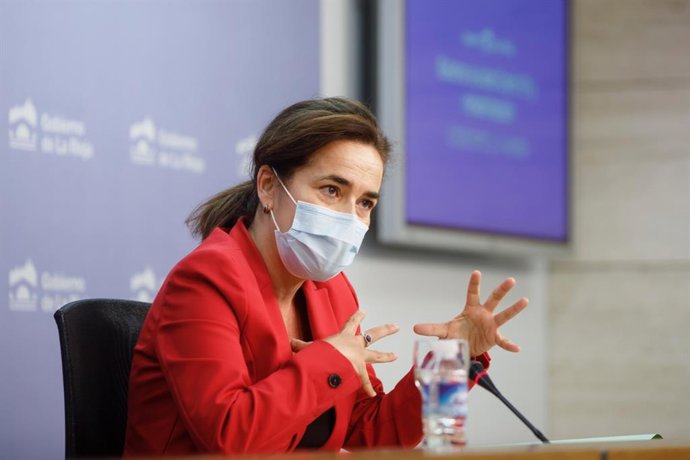 La directora general de Vivienda Beatriz Arráiz, en comparecencia de prensa