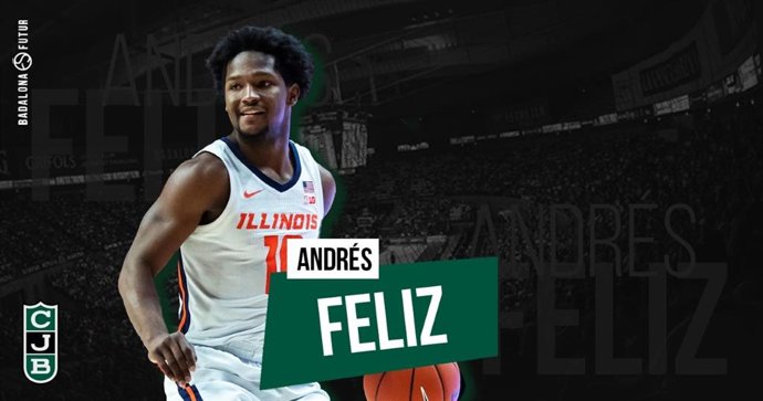 El nuevo jugador del Club Joventut Badalona, el base dominicano Andrés Feliz, que firma hasta 2023