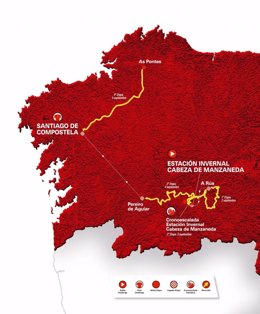 Recorrido de la CERATIZIT Challenge by La Vuelta 21, con cuatro etapas en Galicia