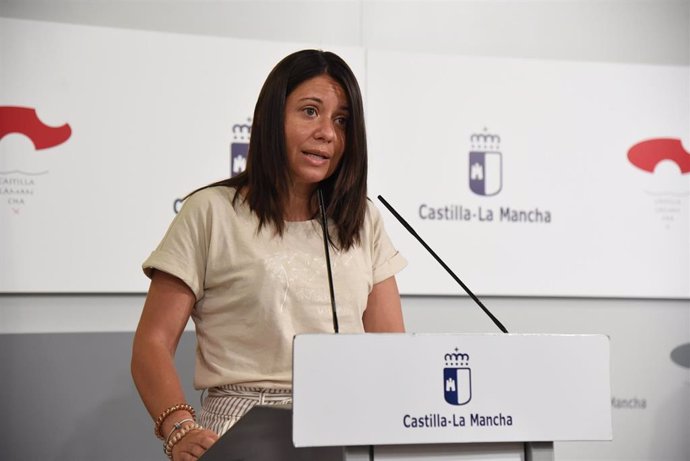 La consejera de Bienestar Social, Bárbara García Torijano, en rueda de prensa