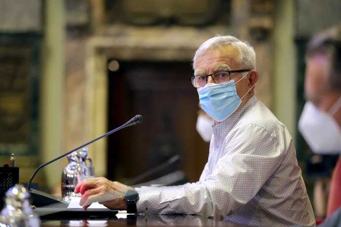 El alcalde de Valncia, Joan Ribó, en un pleno del Ayuntamiento de la ciudad.