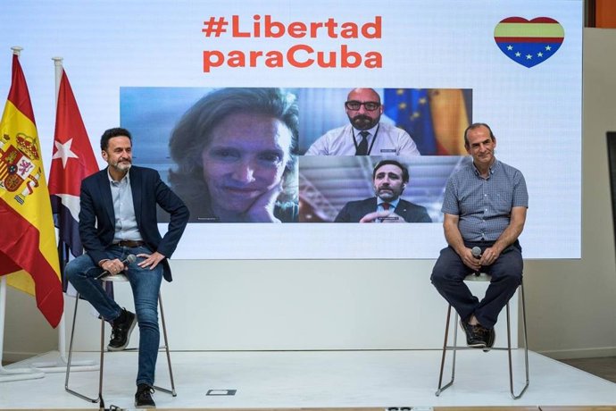 El portavoz de la Ejecutiva de Ciudadanos, Edmundo Bal, en un acto sobre Cuba en la sede del partido.