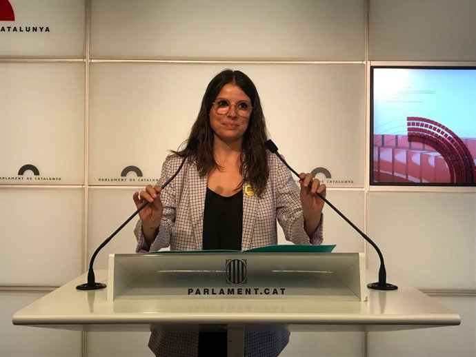 La portavoz de Junts en el Parlament, Mnica Sales