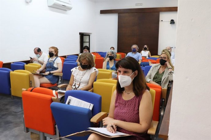 Alumnos durante una ponencia celebrada en la XIX edición de los Cursos de Verano de la UPO en Carmona (Sevilla)