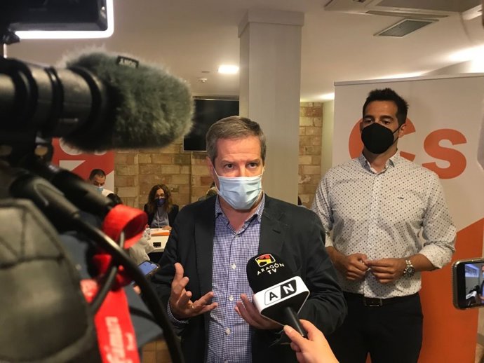 El líder de Cs en Aragón, Daniel Pérez Calvo.