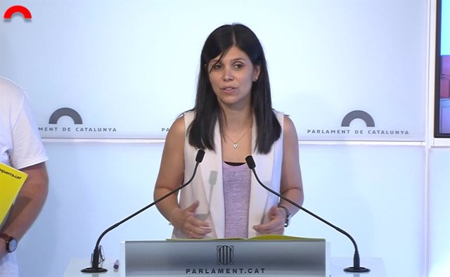 La secretaria general adjunta y portavoz de ERC, Marta Vilalta.