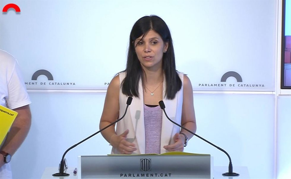La secretaria general adjunta y portavoz de ERC, Marta Vilalta.