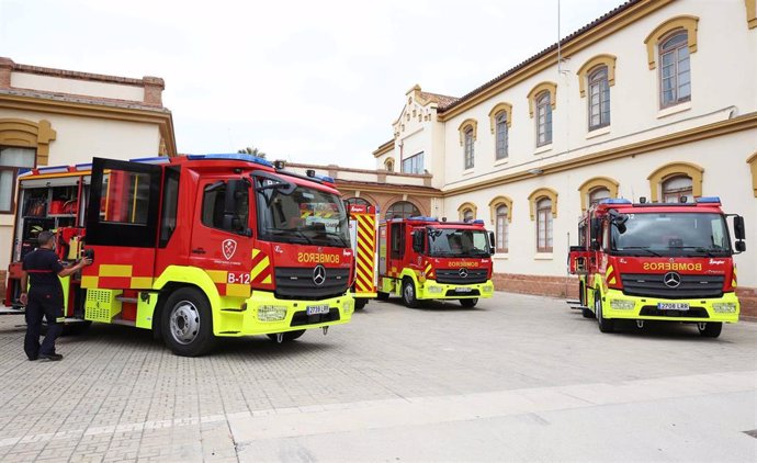 Nuevos camiones del Consorcio Provincial de Bomberos de Málaga para incendios en núcleos urbanos de seis municipios malagueños