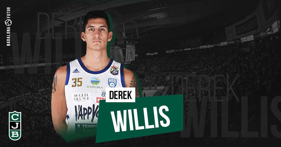 Bienvenida del Club Joventut Badalona a su nuevo jugador Derek Willis, que jugará la temporada 2021/22 con la 'Penya'