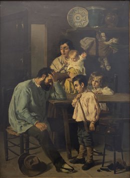 El cuadro '¡Sin trabajo!', de Rafael Romero de Torres