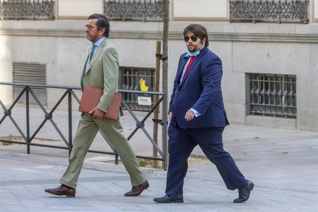 El perito ingeniero Javier Rubio a su llegada a la Audiencia Nacional para declarar en el marco de la pieza ‘Kitchen’.