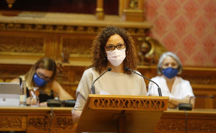 La presidenta del Consell de Mallorca, Catalina Cladera, en el Debate de Política General Insular.