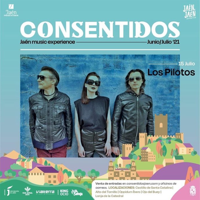 Cartel del concierto de Los Pilotos en Consentidos.