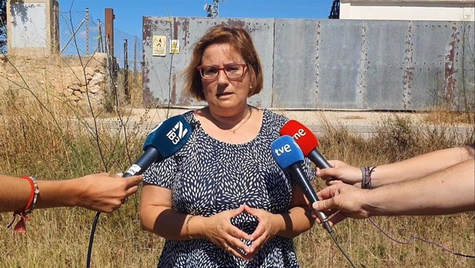 La portavoz del PP en el Ayuntamiento de Palma, Mercedes Celeste, atiende a los medios.