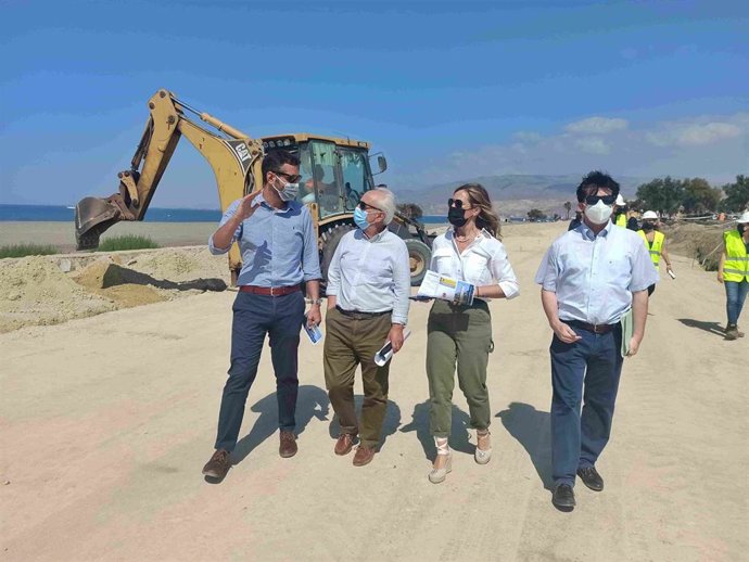 Visita obras de ampliación del Paseo Marítimo de Almería